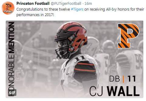 CJ Wall - Princeton Football CJ Wall - Princeton Football