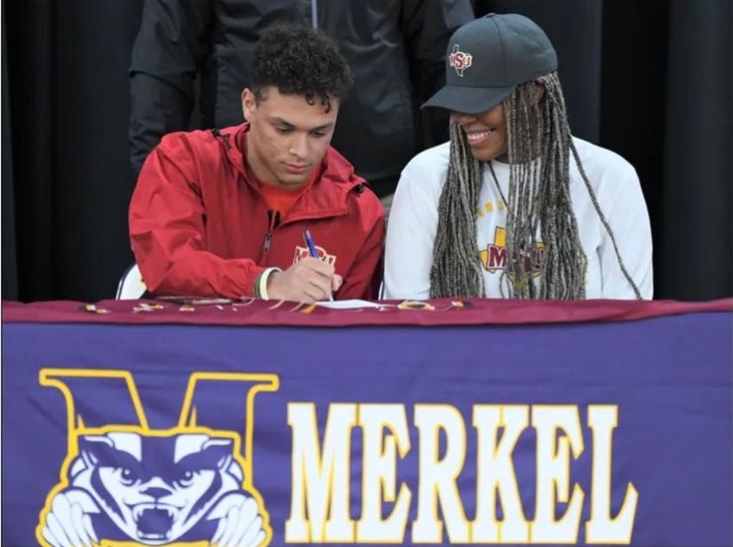 (Isaac Sebastian, signed with Midwestern State) (Isaac Sebastian, signed with Midwestern State)